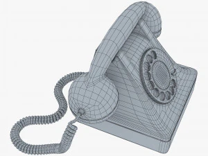 retro telephone v 1 3D Model