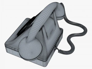retro telephone v 1 3D Model