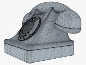 retro telephone v 1 3D Model