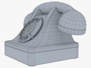 retro telephone v 1 Model 3D