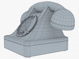 retro telephone v 1 3D Model