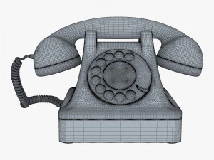retro telephone v 1 3D Model