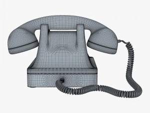 retro telephone v 1 3D Model