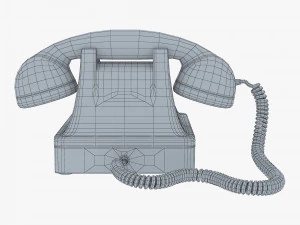 retro telephone v 1 3D Model