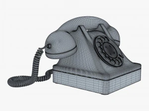 retro telephone v 1 3D Model