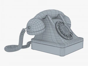 retro telephone v 1 3D Model