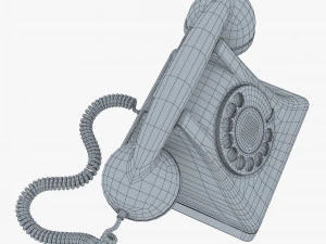 retro telephone v 1 3D Model