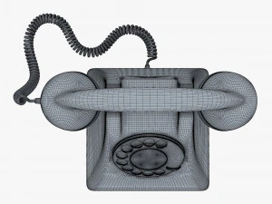 retro telephone v 1 3D Model