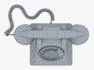 retro telephone v 1 Model 3D