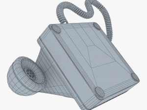 retro telephone v 1 3D Model