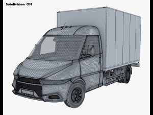 generic box truck v 1 3D 模型