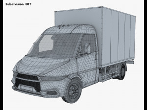generic box truck v 1 3D 模型