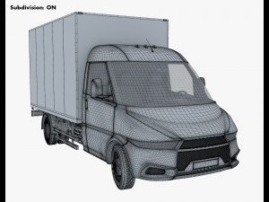 generic box truck v 1 3D 模型