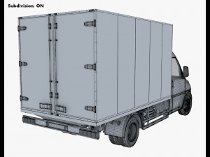 generic box truck v 1 3D 模型