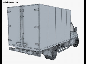 generic box truck v 1 3D 模型