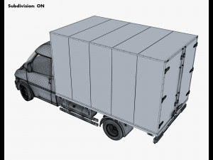 generic box truck v 1 3D 模型