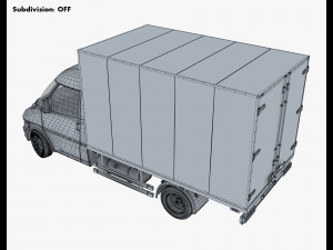 generic box truck v 1 3D 模型