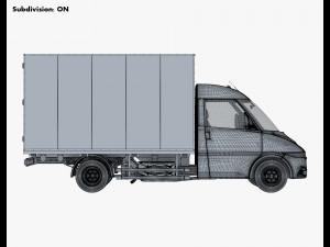 generic box truck v 1 3D 模型