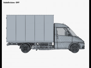 generic box truck v 1 3D 模型