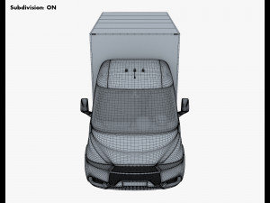generic box truck v 1 3D 模型