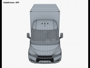 generic box truck v 1 3D 模型