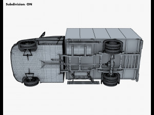 generic box truck v 1 3D 模型