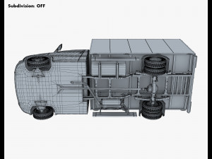 generic box truck v 1 3D 模型