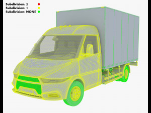 generic box truck v 1 3D 模型