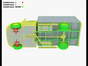 generic box truck v 1 3D Model