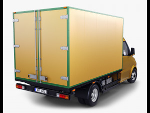 generic box truck v 1 3D 模型