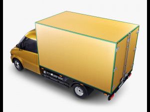 generic box truck v 1 3D 模型