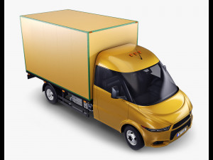 generic box truck v 1 3D 模型