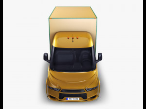 generic box truck v 1 3D 模型