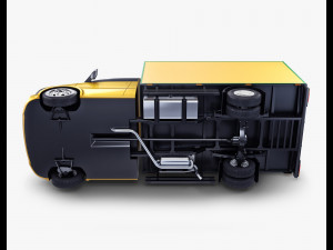 generic box truck v 1 3D 模型
