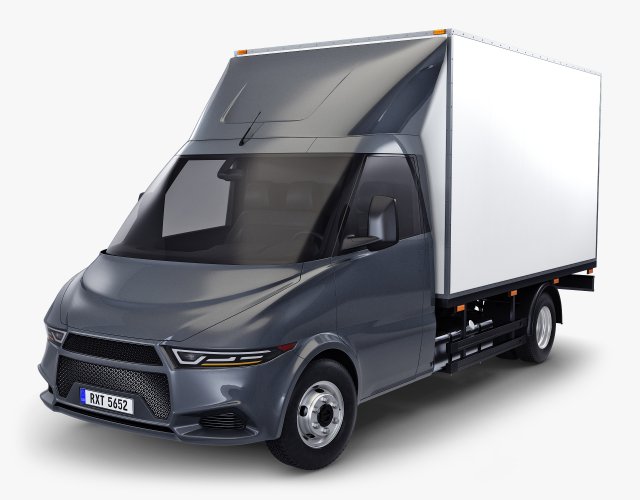 generic box truck v 2 3D Model .c4d .max .obj .3ds .fbx .stl .blend 