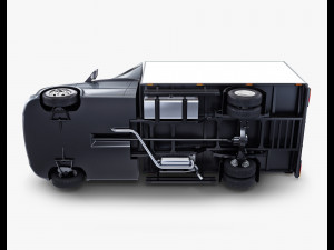 generic box truck v 2 3D Model