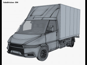 generic box truck v 2 3D Model