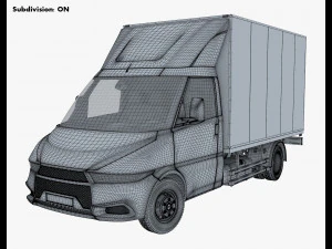 generic box truck v 2 3D Model