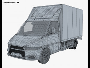 generic box truck v 2 3D Model
