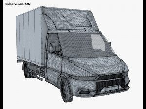 generic box truck v 2 3D Model