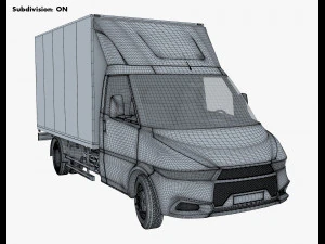 generic box truck v 2 3D Model