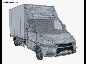 generic box truck v 2 3D Model