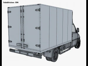 generic box truck v 2 3D Model