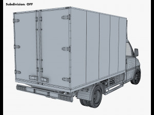 generic box truck v 2 3D Model