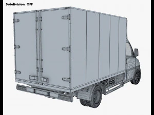 generic box truck v 2 3D Model