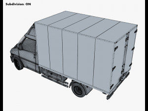 generic box truck v 2 3D Model