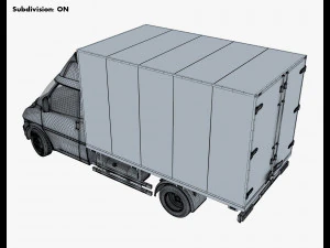 generic box truck v 2 3D Model