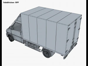 generic box truck v 2 3D Model