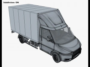 generic box truck v 2 3D Model