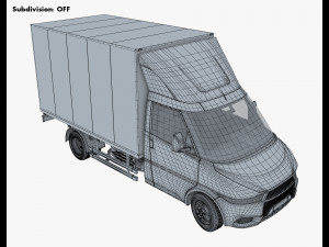 generic box truck v 2 3D Model